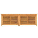 Garden Storage Box with Bag 175x50x55 cm Solid Wood Teak 363273