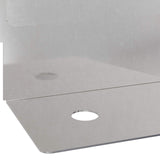 Lawn Edging 10 pcs 102 x 4 x 4 cm Steel Silver 8008730