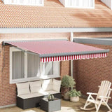 Awning Red and White 350 x 250 x 165 cm Polyester and Aluminium 3330282