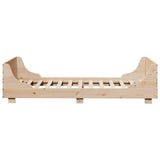 Bed Frame without Mattress 90x200 cm Solid Wood Pine 850776
