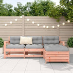 ZNTS 4 Piece Garden Sofa Set Solid Wood Douglas Fir 3250794