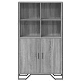 Highboard Grey Sonoma 79.5x35.5x137.5 cm Engineered wood 3295310