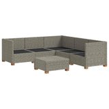6 pcs Rattan Lounge Set with Cushions GENDT Natural Rattan 3429853