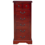 Chest of Drawers Brown 45 x 35 x 100.5 cm Solid Mahogany Wood 42009934