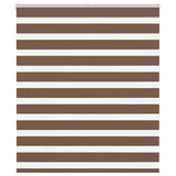 Zebra Blind Brown 130x150 cm Fabric Width 125.9 cm Polyester 4014345