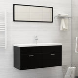 Built-in Basin with Faucet 101x39x18 cm Ceramic White 148627
