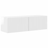 TV Cabinet Set 4 pcs High Gloss White Engineered Wood 3409163