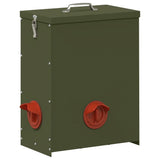 Chicken Feeder 2 pcs Olive Green 32.5 x 20.5 x 43 cm 879991