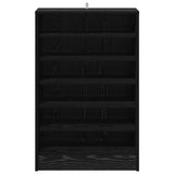 Shoe Cabinet Black Oak 60 x 35 x 92 cm Engineered Wood 862684