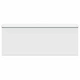 Storage Box White 90x35x35 cm Engineered Wood 840681