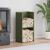 Firewood Rack Olive Green 40x30x80 cm Cold-rolled steel 864190