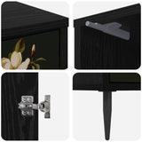 Bedside Cabinet BREMEN 2 pcs Black Oak 36 x 33 x 51 cm 8007266