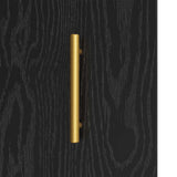 Sideboard Black Oak 69.5 x 34 x 90 cm Engineered Wood and Iron 881596