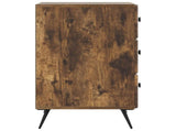 Bedside Cabinet Smoked Oak 43 x 41 x 66.5 cm Engineered Wood 895480