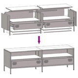 ZNTS TV Cabinet White 135x39x43.5 cm Cold-rolled Steel 851339