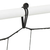 Football Net Rebounder White&Black 184x61x123 cm Steel and PE 93735