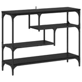 Console Table Black Oak 100 x 30 x 75 cm Engineered wood 883542
