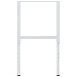 Adjustable Work Bench Frames 2 pcs Metal 55x cm Grey 147932