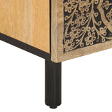 TV Cabinet 70x33x46 cm Solid Wood Mango 358213