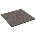22 pcs Decking Tiles 30x30 cm 2 sqm WPC Dark Brown 277810