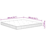 Pocket Spring Mattress Medium 200x200 cm 372821