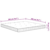 Pocket Spring Mattress Medium 200x200 cm 372821