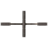 Dining Table Leg Spider Shape Black 120x68x cm Steel 4013115