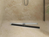 Shower Drain Glass Cover with 360&deg Siphon Black 70 cm 42015975