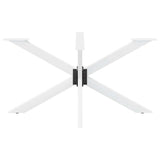 Dining Table Leg Spider Shape White 150x78x cm Steel 4013117