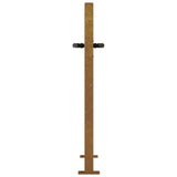 Garden Gate 100x75 cm Corten Steel Grass Design 153172