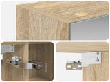 Bathroom Mirror Cabinet Sonoma Oak 80 x 14.5 x 70 cm 889113