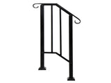 Matte Black Outdoor 1st Tier Iron Handrail 49428586