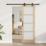 Sliding Door ORKDAL Natural and Black 73.5 x 211 cm 3332157