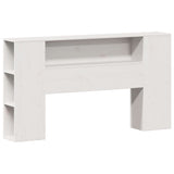 Bookcase Bed without Mattress White 120x200cm Solid Wood Pine 3322952