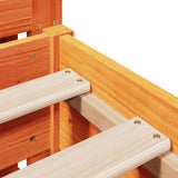 Bed Frame without Mattress Wax Brown 140x200 cm Solid Wood Pine 3306188