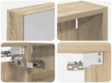 Bathroom Cabinet Set 3 pcs 100 x 10.5 x 60.5 cm Engineered wood 3403698