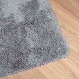 Shaggy Rug High Pile NAVARRA Light Grey 240x240 cm Polyester 4102890