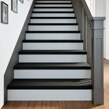 Stair Treads 8 pcs Brown Black 100x30x2 cm Solid Wood Oak 3283034