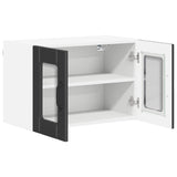 Wall Glass Cabinet LUCCA Black 60 x 31 x 40 cm Engineered Wood 884967