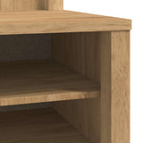 Hallway Cabinet with Shelf FLORO Wax Brown 50 x 40 x 158 cm 42011245