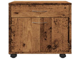 Rolling Cabinet Old Wood 45x38x54 cm Engineered Wood 856654