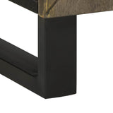 4 Piece Bathroom Furniture Set Black Solid Wood Mango 3310002