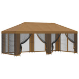 6 x 3 m Beige Polyester and Steel 190 3376019