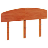 Headboard Wax Brown 120 cm Solid Wood Pine 842513