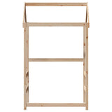 Kids' Bed Roof 118x70x176.5 cm Solid Wood Pine 846985