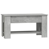 Coffee Table Concrete Grey 101x49x52 cm Engineered Wood 809705