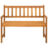 Garden Bench 2-Seater 110 x 55 x 90 cm Solid Acacia Wood 42024966