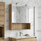 Bathroom Mirror Cabinet Artisian Oak 60 x 14.5 x 70 cm 889198