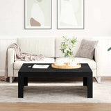 Coffee Table Black Oak 100 x 100 x 35 cm Engineered Wood 862678
