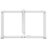 Coffee Table Legs T-Shaped 2 pcs White 60x25x cm Steel 4013033